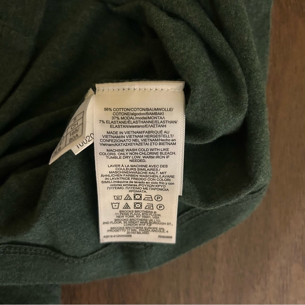 Brooks Brothers Women’s Small Dark Green Long Sleeve Top Ruffled Collar Shirt - Picture 10 of 10